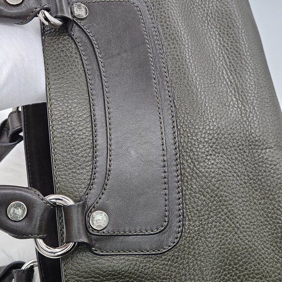 Cรฉline Boogie Olive Pebbled leather Handbag - Picture 8 of 17